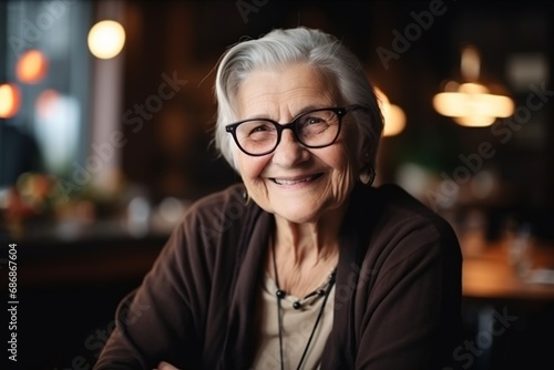 portrait of an elderly asian woman