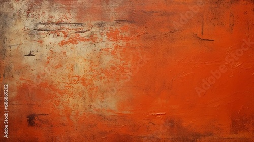 Orange  red scratched background  grungy texture  dirty surface