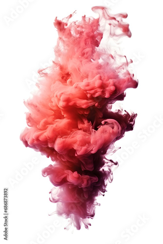 Red smoke flame