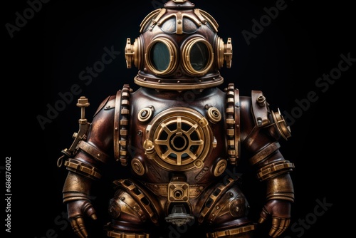 A single diving suit isolated on white background