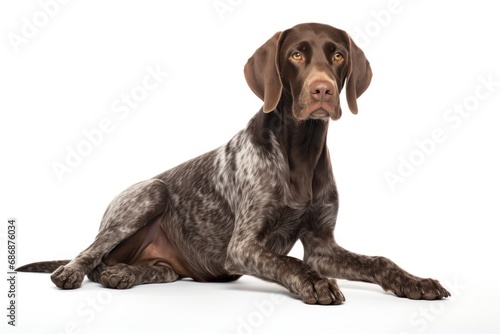 A single dog isolated on white background © GalleryGlider