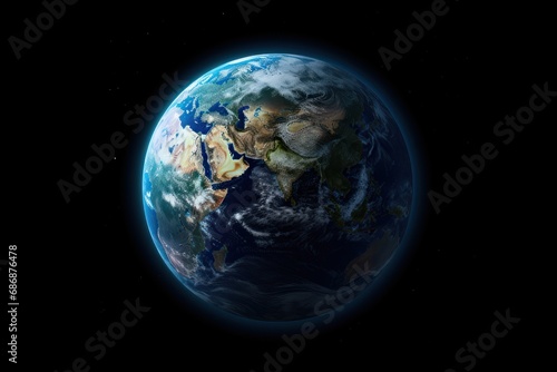 A single earth isolated on white background