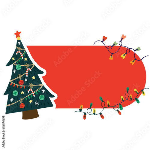 isolate christmas label