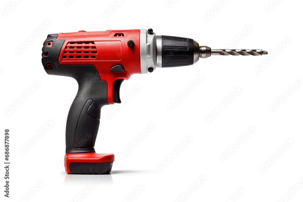 A single hand drill isolated on white background