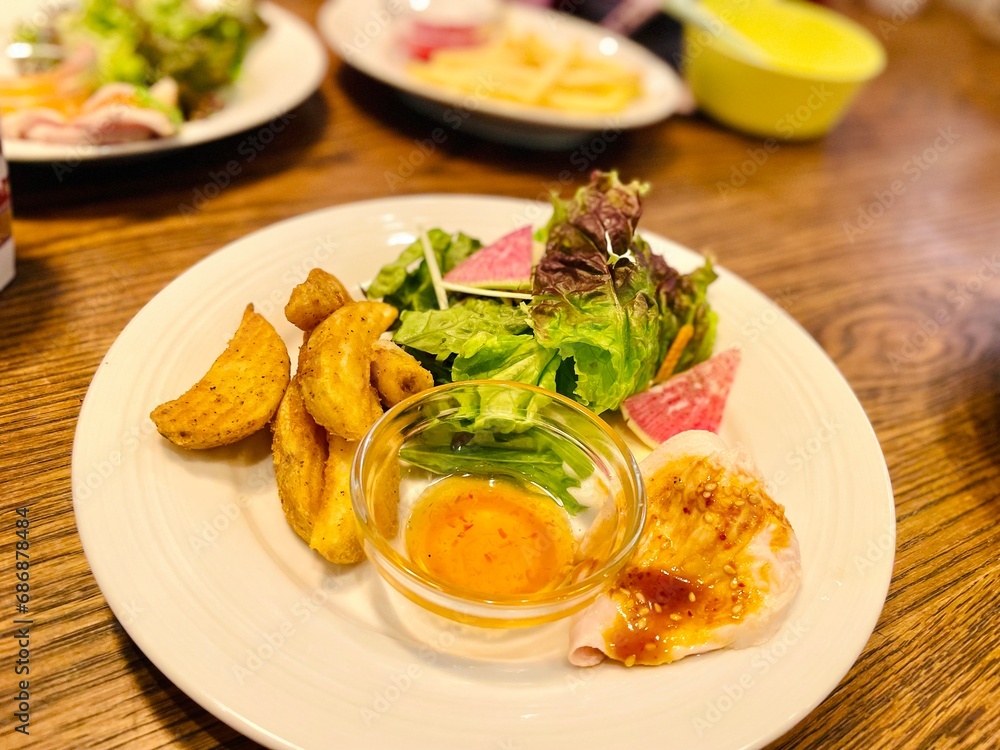 salad with potatoes and dressing and medium cook chicken breast salad with potatoes and dressing and medium cook chicken breast