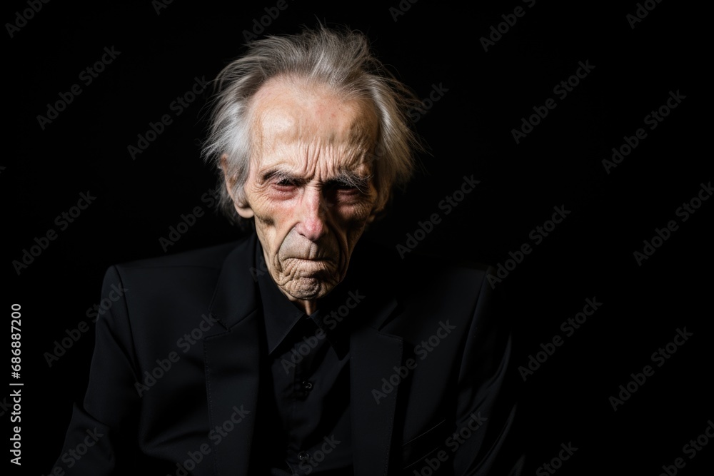 Senior Wisdom Silhouette: Silhouetted against darkness, an elderly man's portrait radiates wisdom, his features telling tales of a life well-lived Senior Wisdom Silhouette: Silhouetted against darkness, an elderly man's portrait radiates wisdom, his features telling tales of a life well-lived