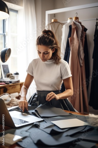 Fashion designer working in...