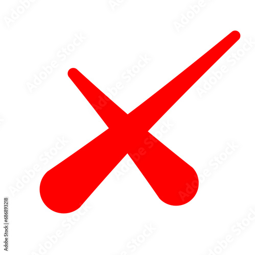 Checkbox checkmark square icon vector or confirm false true check mark red pictogram graphic clipart, right wrong marker felt tip pen hand drawn