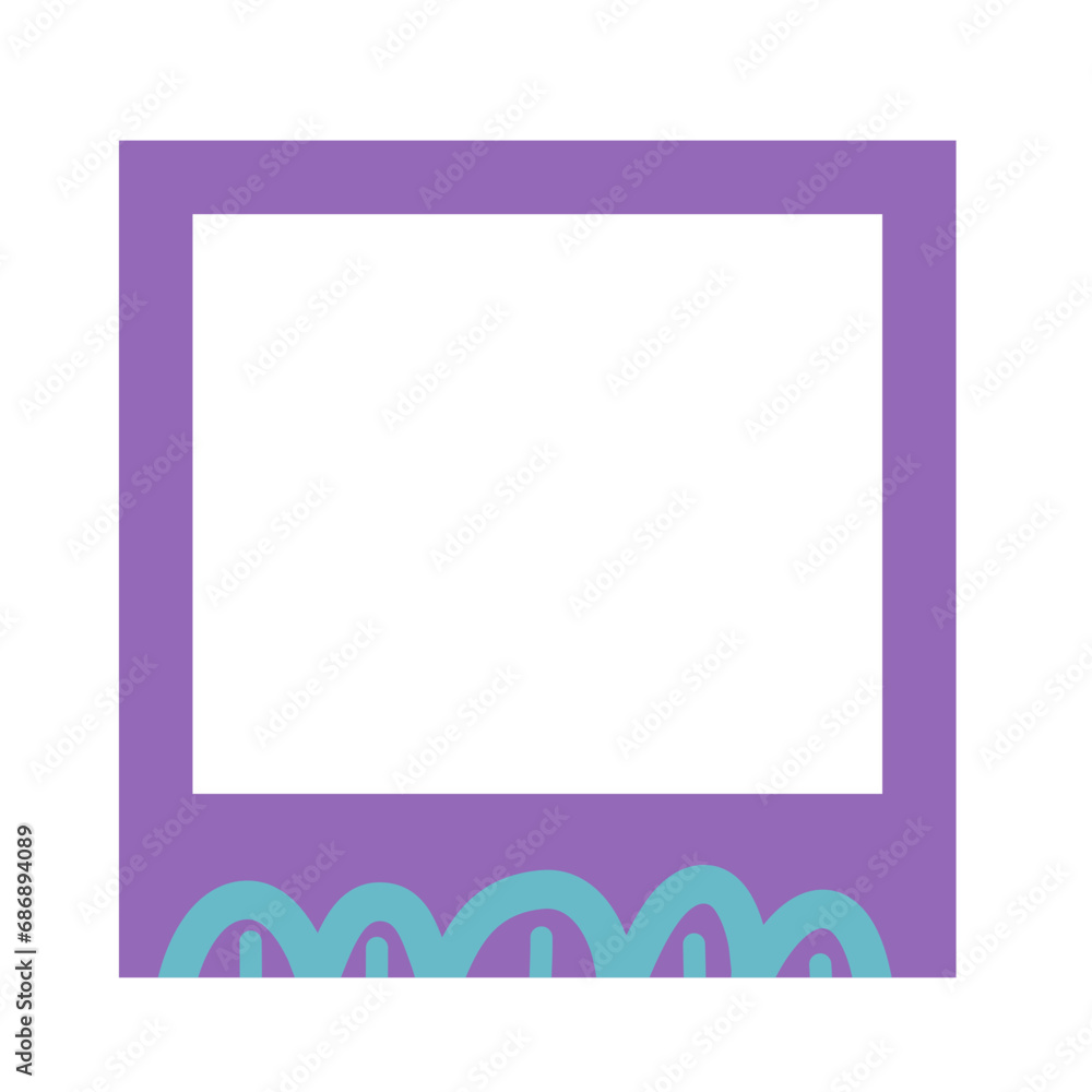 retro polaroid photo frame. Cute photo frame with flat style. Vector Illustration. retro polaroid photo frame. Cute photo frame with flat style. Vector Illustration.