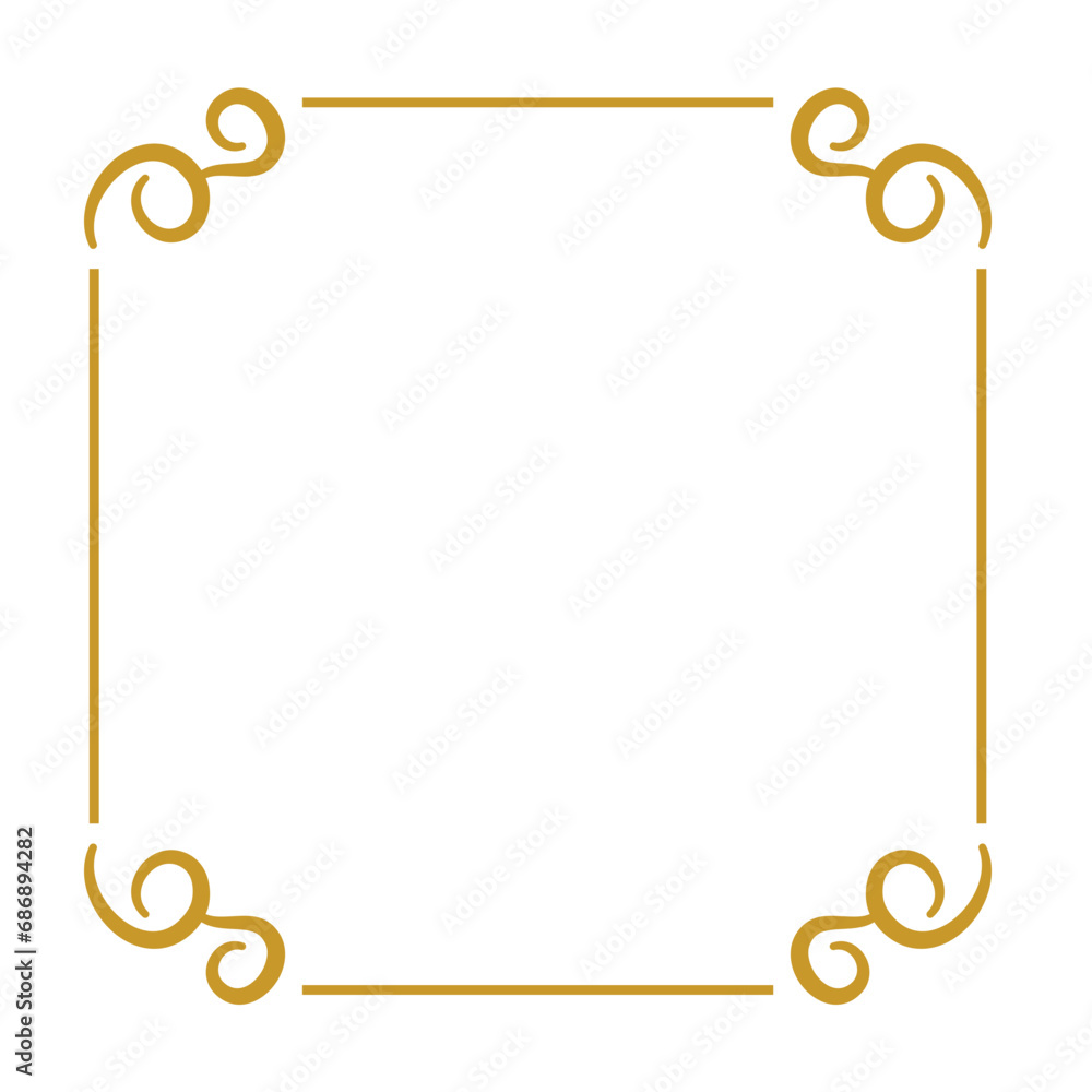 Wedding Invitation Frame Border Lines Style Vector Design Wedding Invitation Frame Border Lines Style Vector Design
