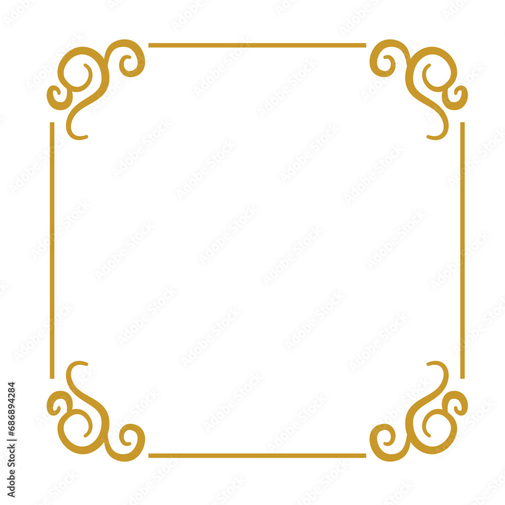 Wedding Invitation Frame Border Lines Style Vector Design Wedding Invitation Frame Border Lines Style Vector Design