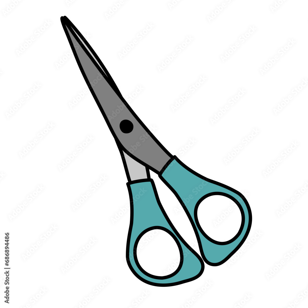 Scissors Cartoon Vector Illustration Scissors Cartoon Vector Illustration