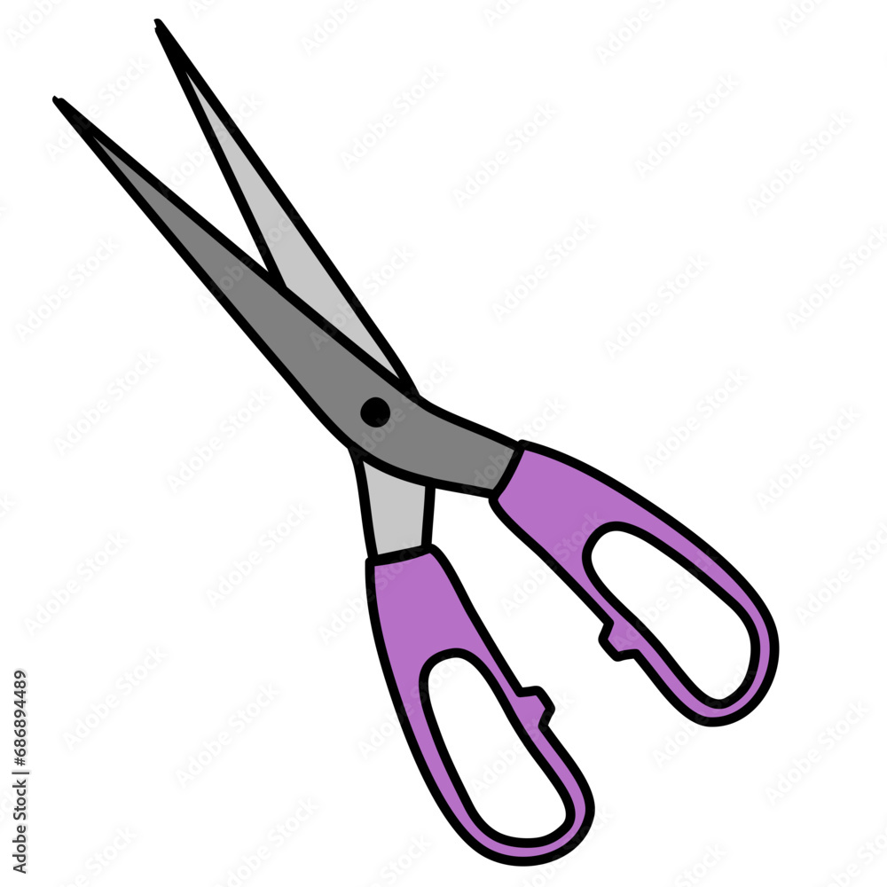 Scissors Cartoon Vector Illustration Scissors Cartoon Vector Illustration