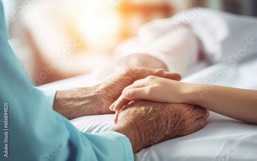 A nurse caring for the elderly