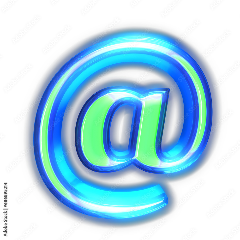 Green symbol glowing around the edges Green symbol glowing around the edges
