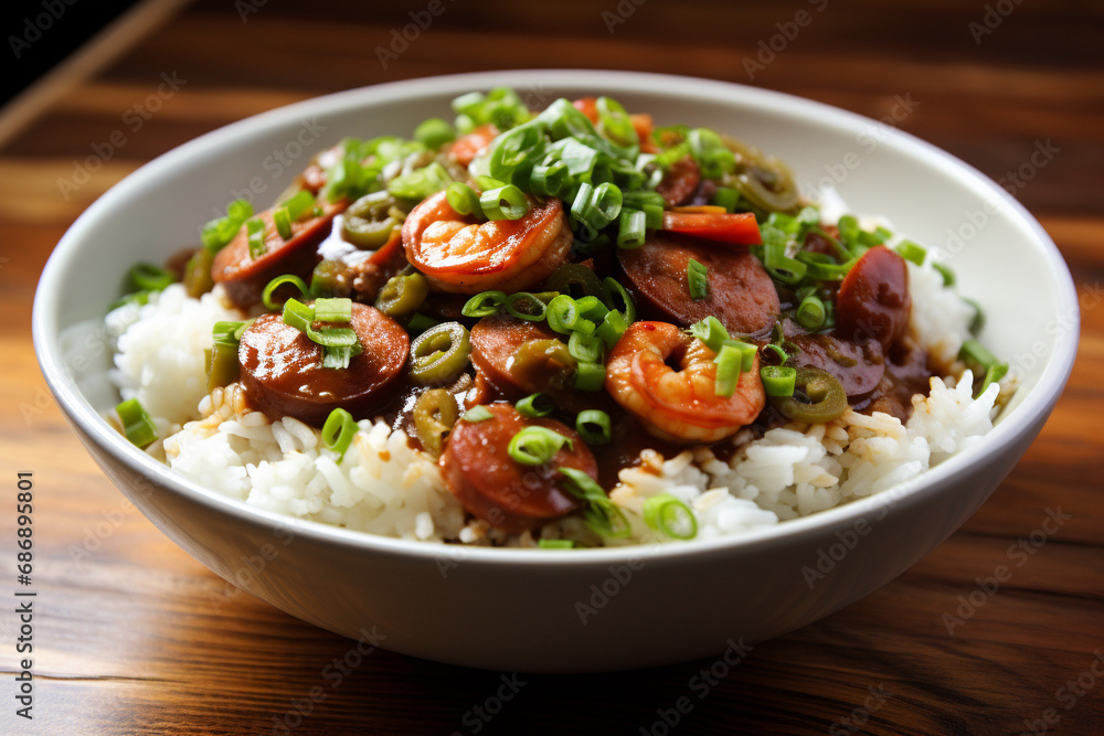 Andouille Sausage and Shrimp Gumbo Bowls Andouille Sausage and Shrimp Gumbo Bowls