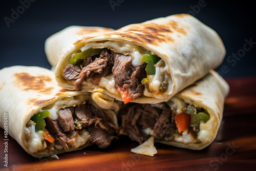 Bite-Sized Philly Cheesesteak Wraps for Super Bowl Party