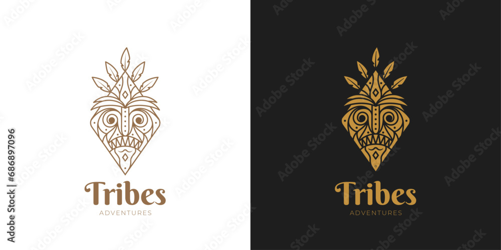 Unique Tribes Adventure Logo Unique Tribes Adventure Logo