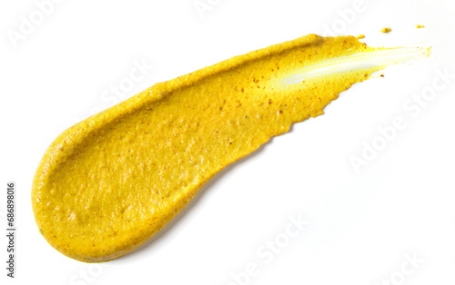 english mustard on white background