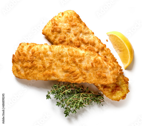 Photography fried breaded fish fillets