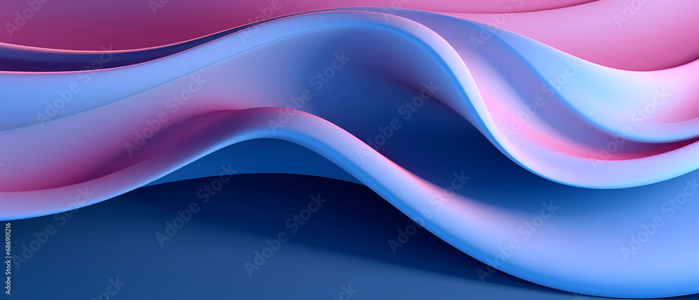 Abstract 3D swirling blend of blue and orchid colors Abstract 3D swirling blend of blue and orchid colors