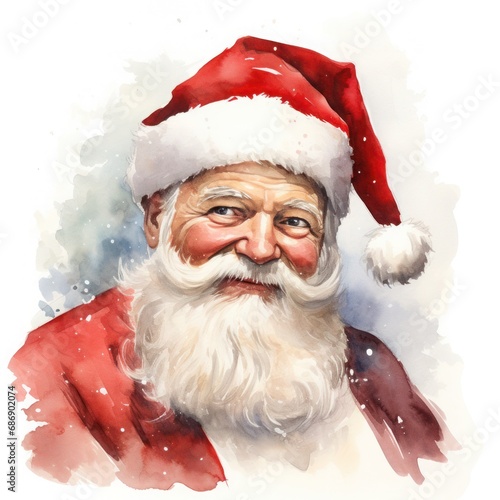 portrait of a smiling happy Santa for Christmas