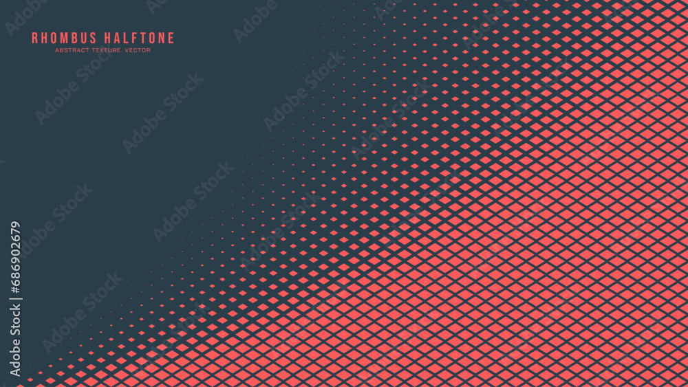 Rhombus Checker Half Tone Pattern Vector Radial Curved Border Red Abstract Background. Chequered Particles Subtle Texture Pop Art Graphic Design. Modern Half Tone Graphical Minimalist Abstraction Rhombus Checker Half Tone Pattern Vector Radial Curved Border Red Abstract Background. Chequered Particles Subtle Texture Pop Art Graphic Design. Modern Half Tone Graphical Minimalist Abstraction