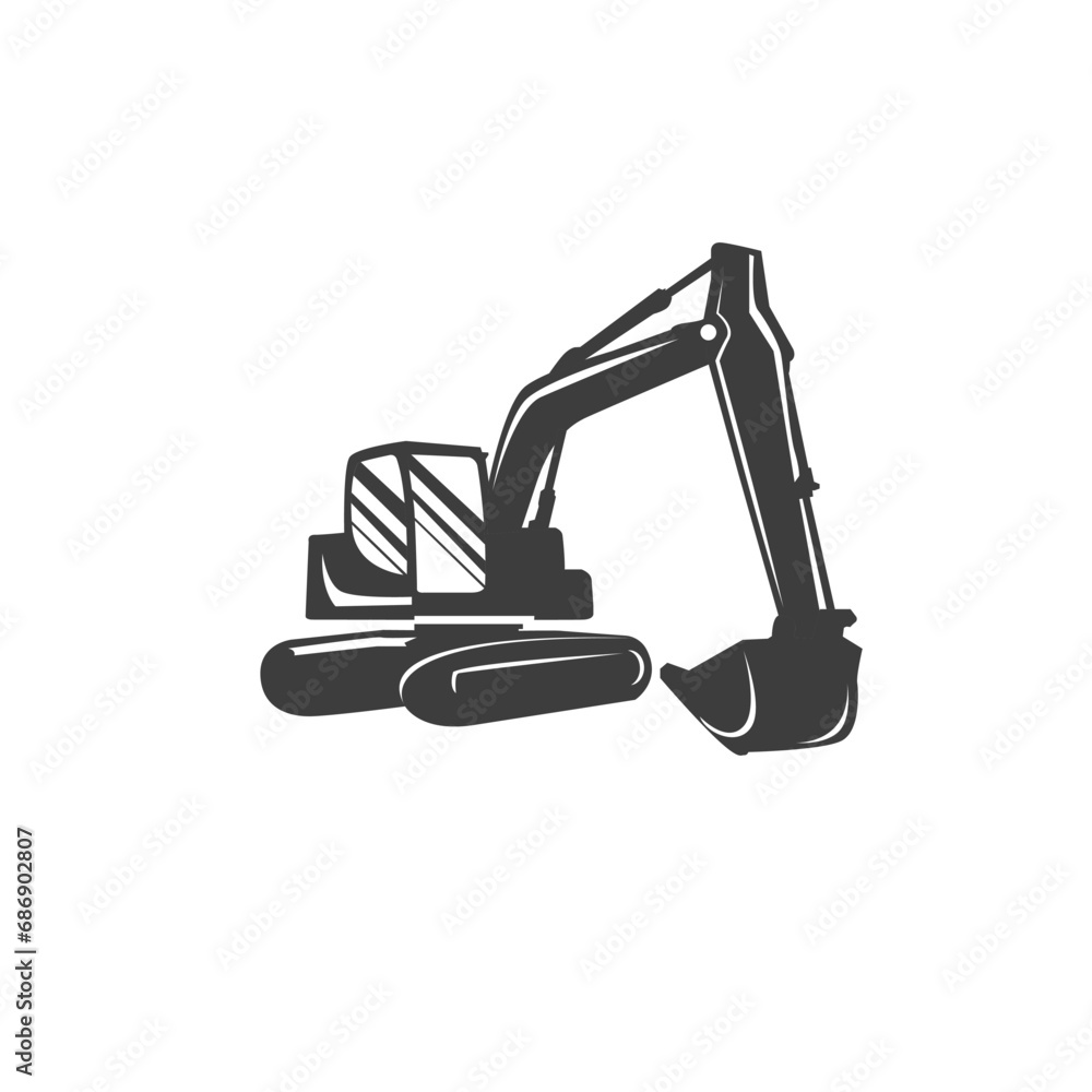 excavator element vector excavator element vector