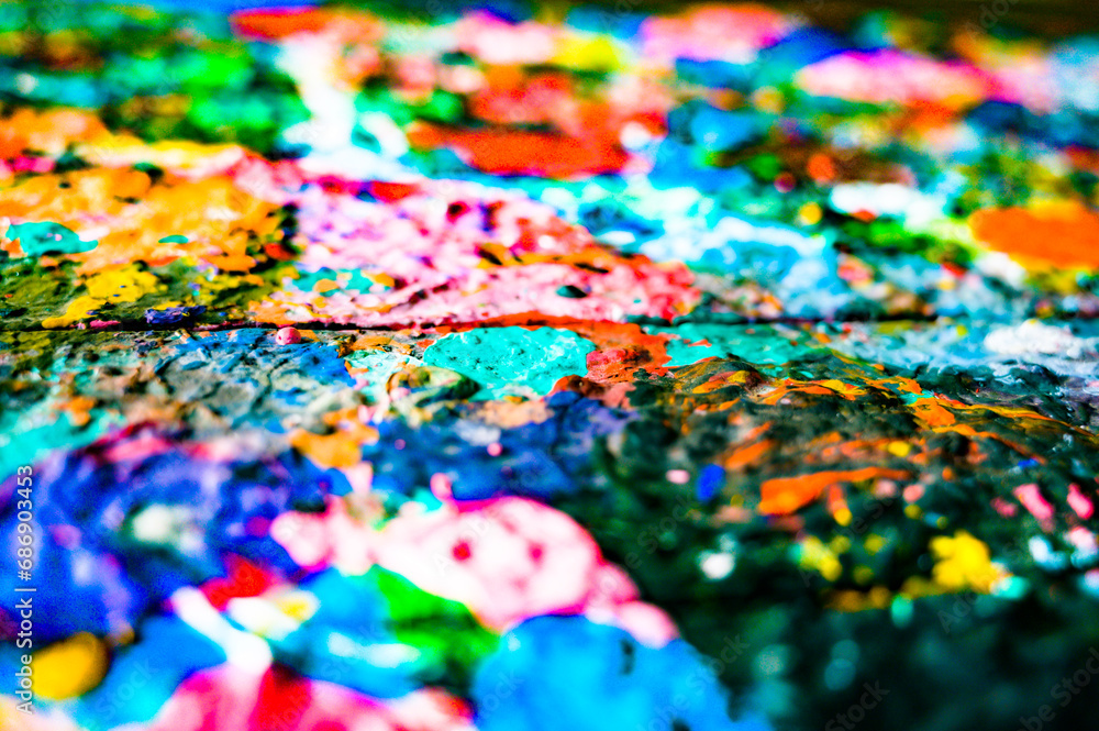 Multi coloures of water acrylic paint Multi coloures of water acrylic paint