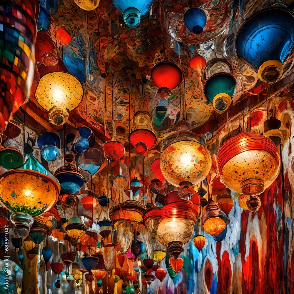 lamps in the mosque