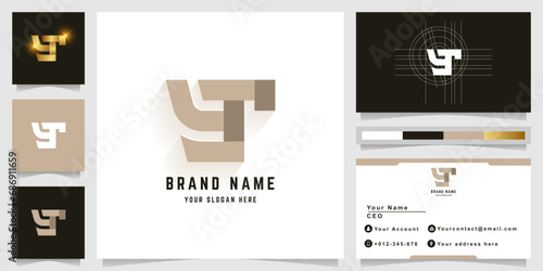 Letter YT or YS monogram logo