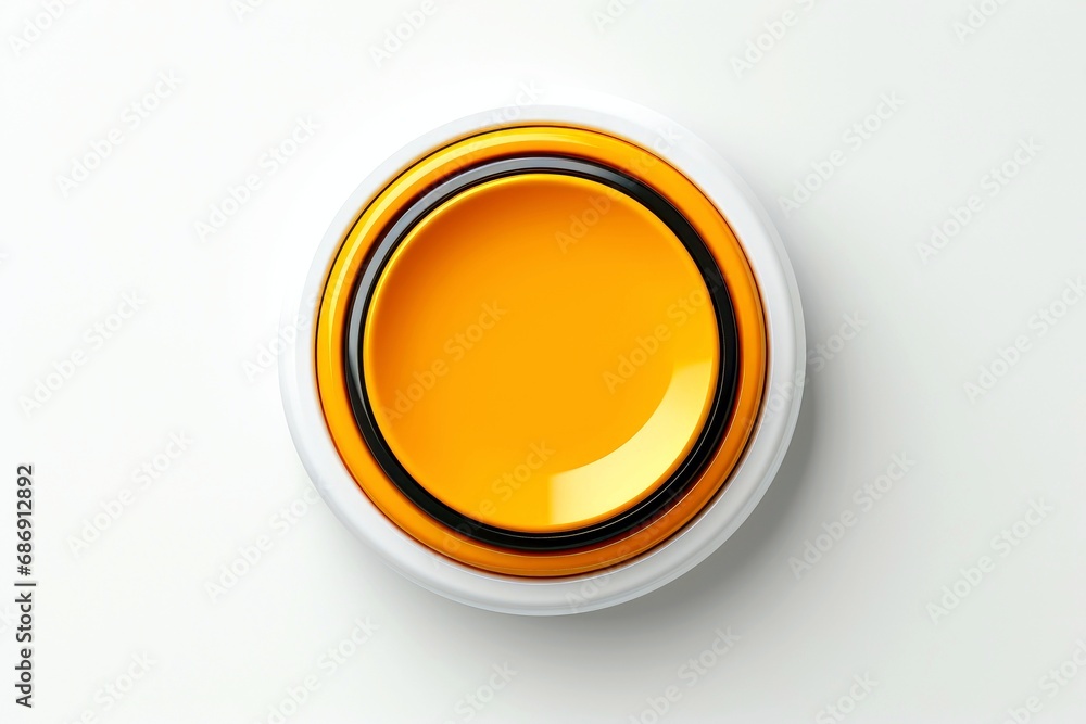 Abstract high tech multicolor button on white background Abstract high tech multicolor button on white background