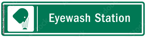 Eye wash station sign