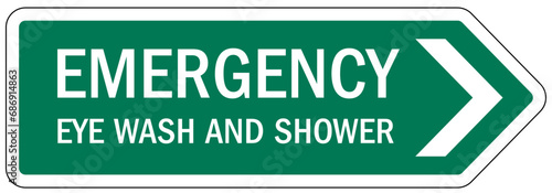 Eye wash station sign