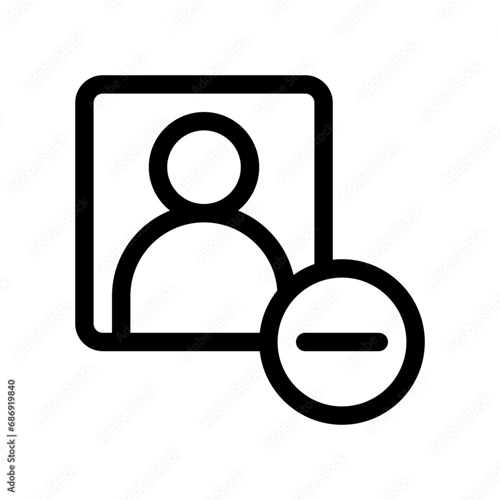 unfriend line icon unfriend line icon