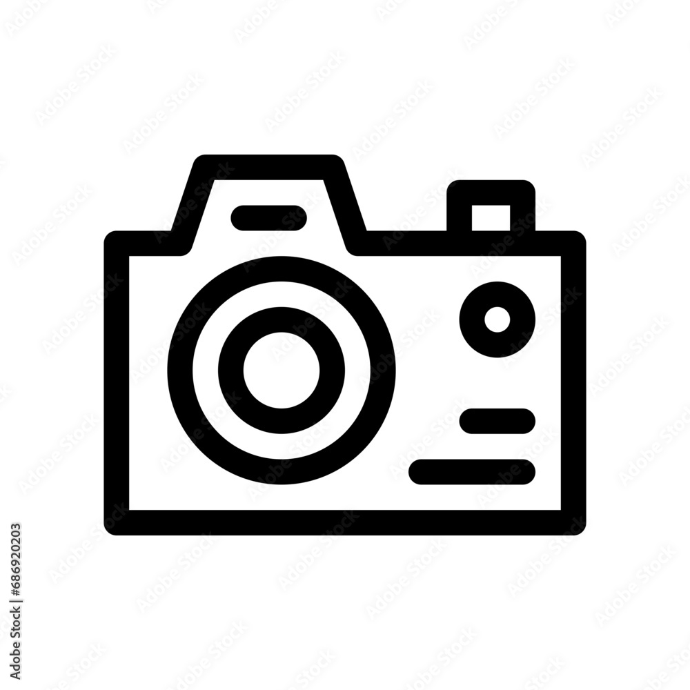 camera line icon