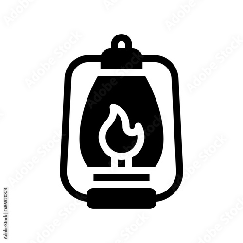 lantern glyph icon