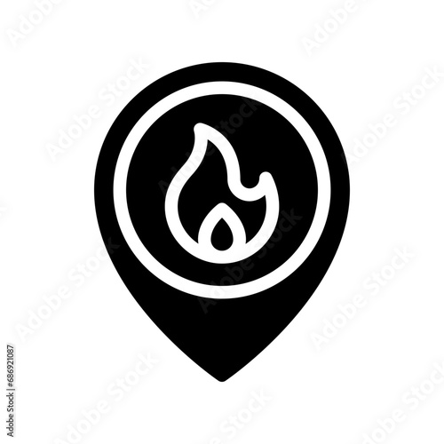 coordinates glyph icon