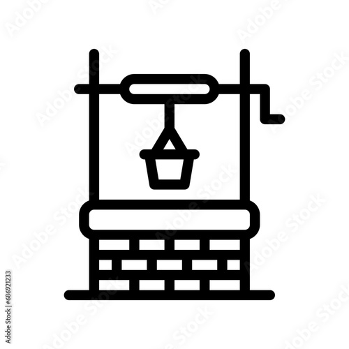 water well line icon
