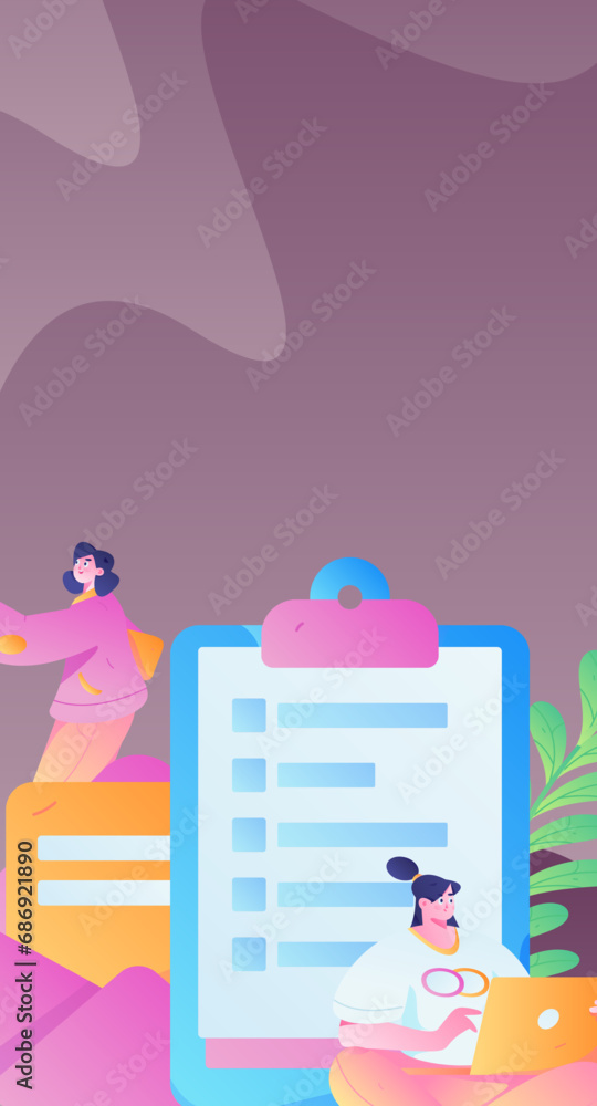 Invite friends to conduct questionnaire flat vector concept operation hand drawn illustration
Invite friends to conduct questionnaire flat vector concept operation hand drawn illustration