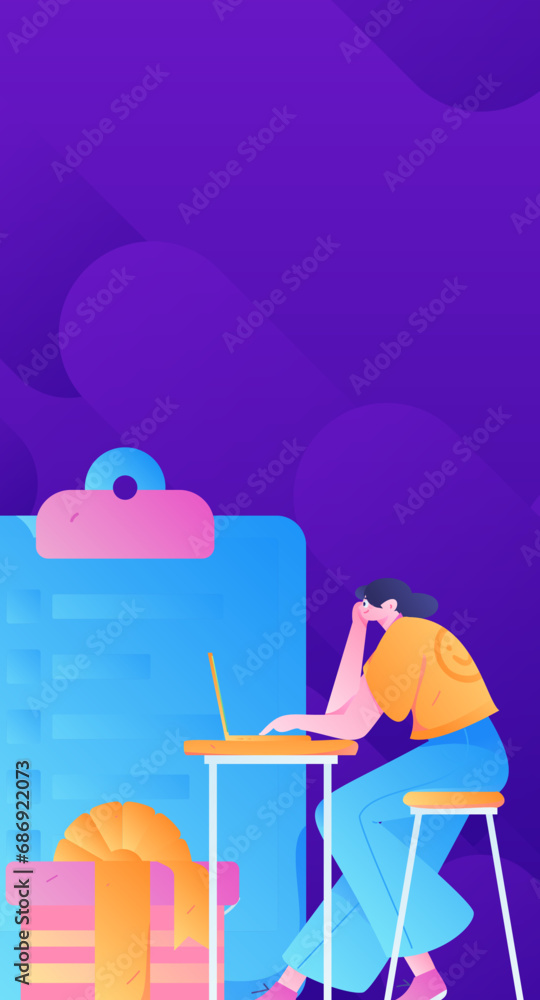 Invite friends to conduct questionnaire flat vector concept operation hand drawn illustration
Invite friends to conduct questionnaire flat vector concept operation hand drawn illustration