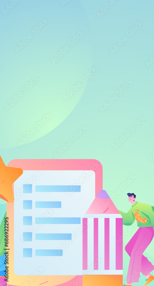 Invite friends to conduct questionnaire flat vector concept operation hand drawn illustration
Invite friends to conduct questionnaire flat vector concept operation hand drawn illustration