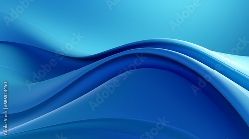 Blue gradient curve waves flowing. Abstract 3d background. Seamless looping