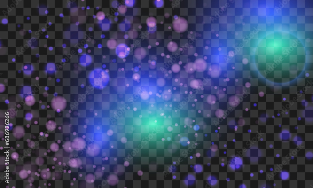 Vector isolated bright bokeh effect on a transparent background Vector isolated bright bokeh effect on a transparent background