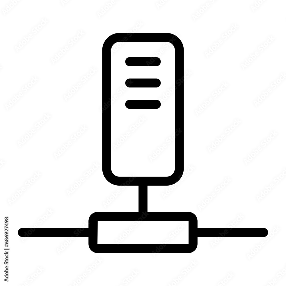 Fototapeta premium hosting outline icon