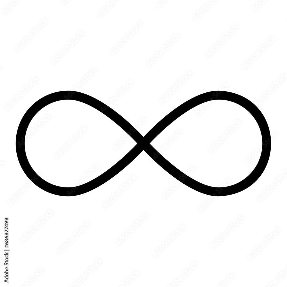infinity outline icon infinity outline icon