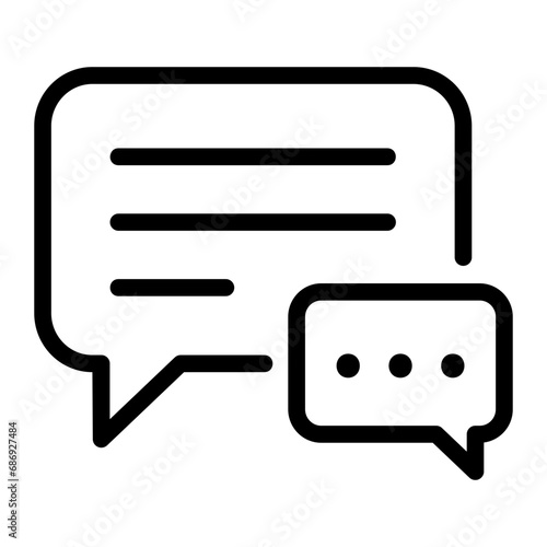chat outline icon