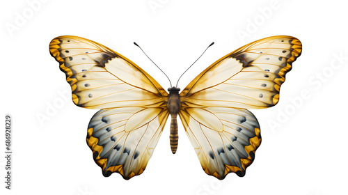 Nature's Artistry: Colorful Butterfly on Transparent Background © Armen Y