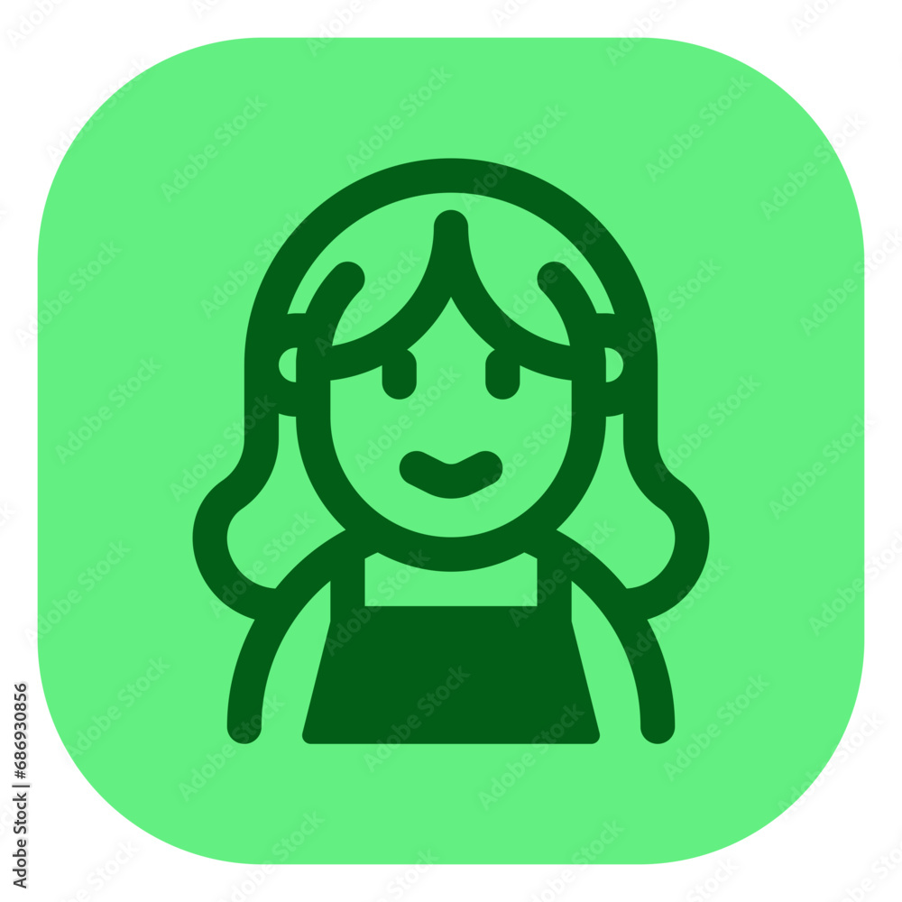 Editable woman wearing blouse avatar vector icon. User, profile, identity, persona. Part of a big icon set family. Perfect for web and app interfaces, presentations, infographics, etc Editable woman wearing blouse avatar vector icon. User, profile, identity, persona. Part of a big icon set family. Perfect for web and app interfaces, presentations, infographics, etc