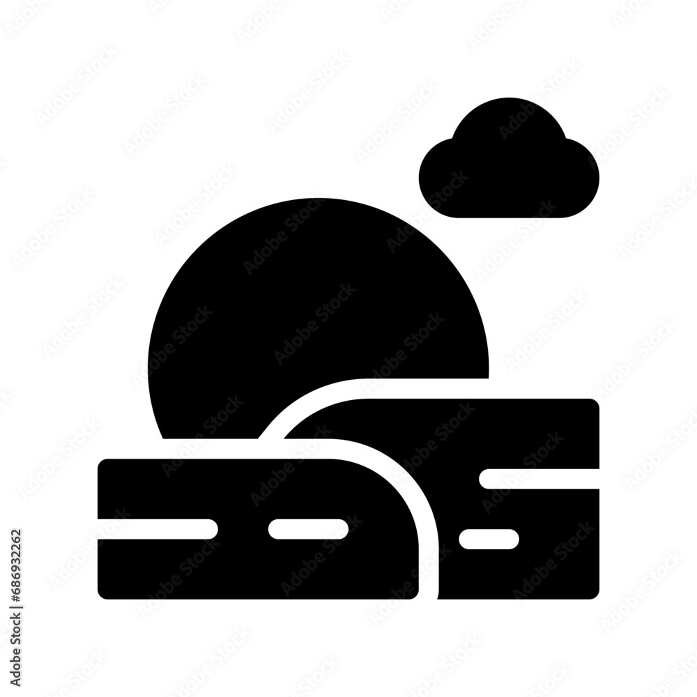 desert glyph icon desert glyph icon